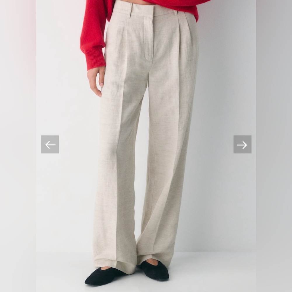 Aritzia Wilfred Effortless Pant CruiseLinen Wide Leg Trousers - Size 4